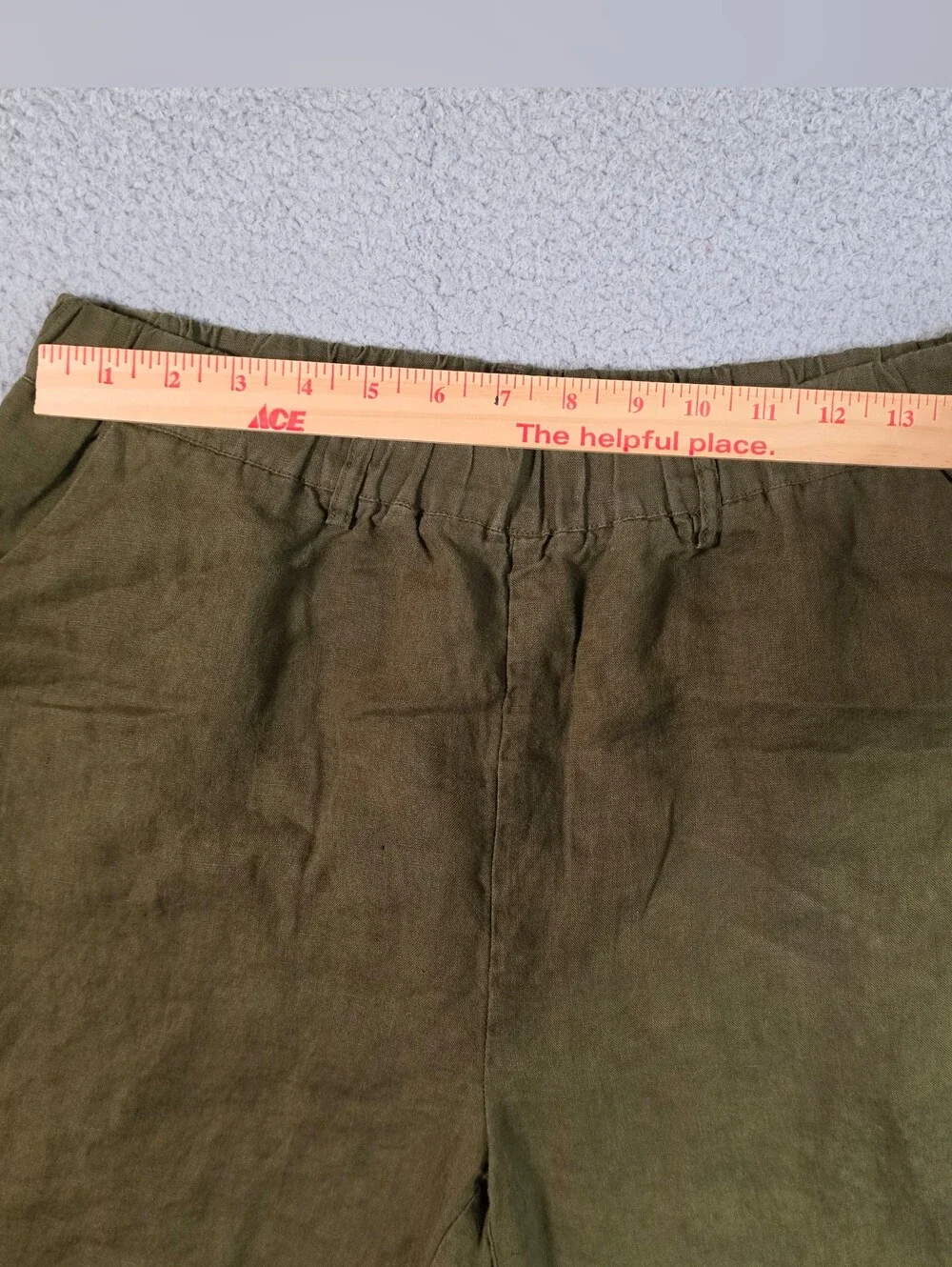 Quince 100% European Linen Pants Womens Medium Green Sustainable Eco Capsule